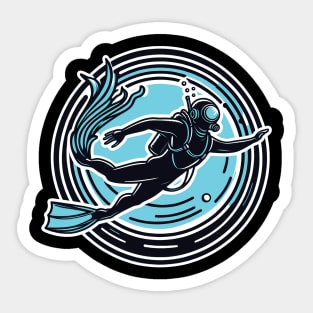 Scuba Diving Diver Sticker